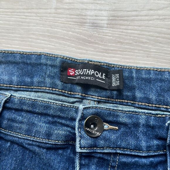 South Pole Skinny Jeans Size 36x30 36 - Picture 7 of 7
